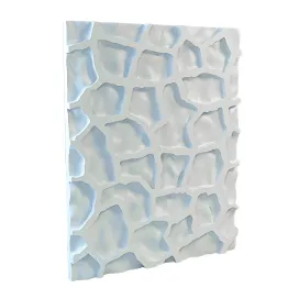 Gypsum panel from art relief